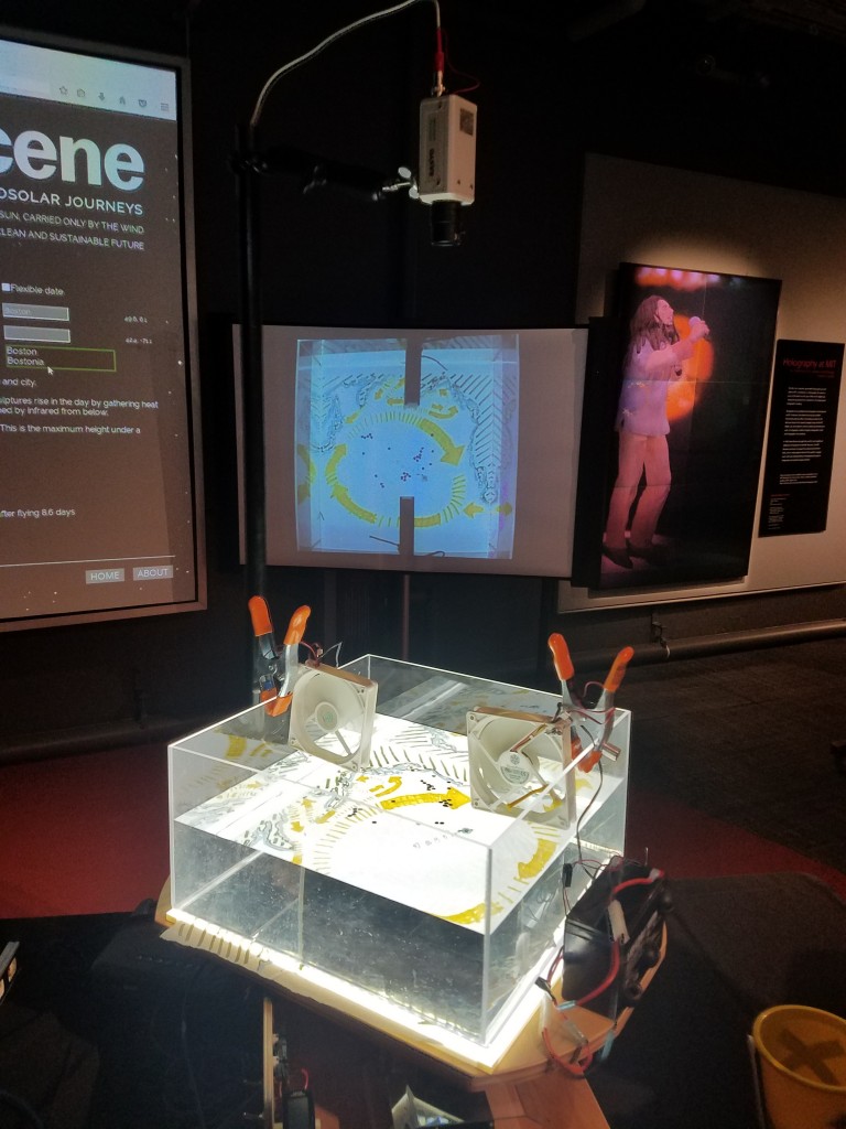 A simulation of the Pacific Ocean gyre as seen from above (Photo: John Marshall)