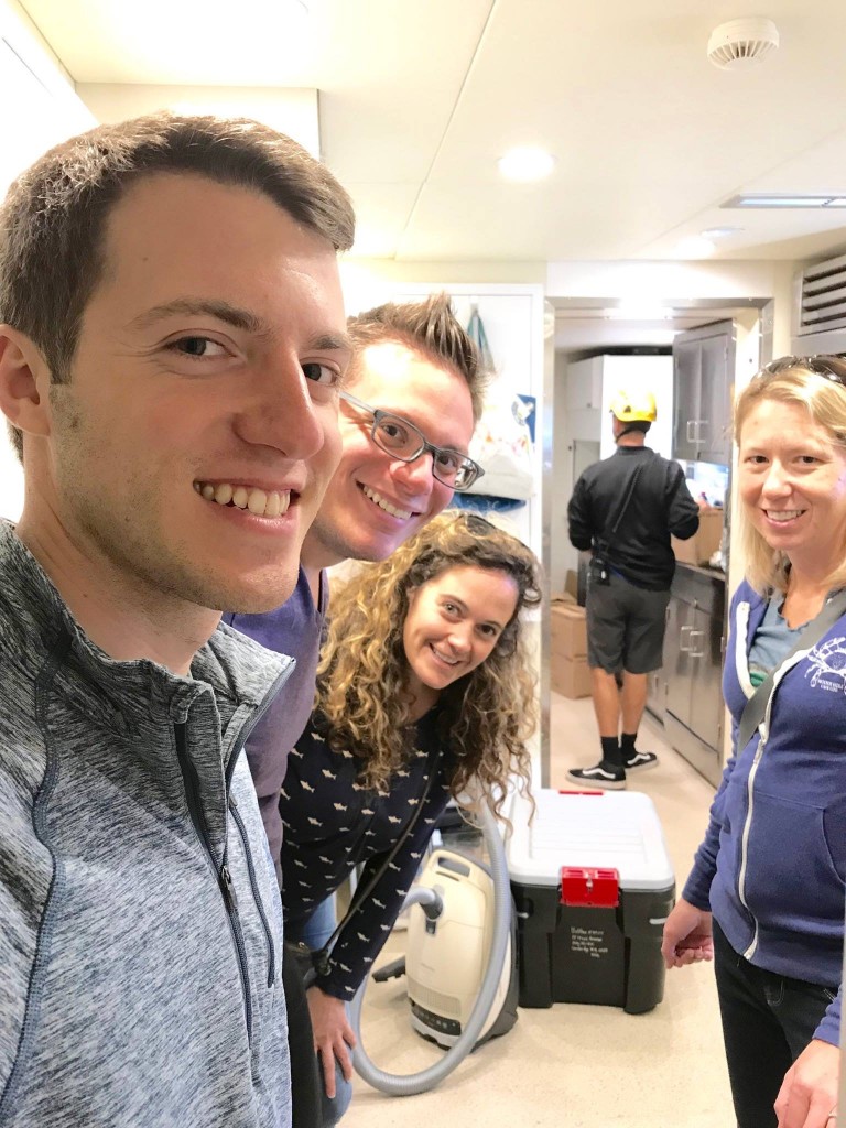 Tyler Tamasi, Andrew Babbin, Ashlee Lillis and Amy Apprill during the cruise. (Photo: courtesy of Tyler Tamasi)